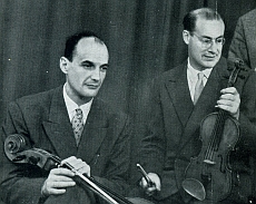Nereo GASPERINI, violoncelle, Renato BIFFOLI, violon, clicquer pour une vue agrandie