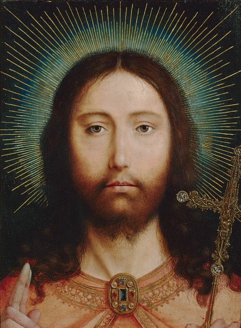 Quentin Massys, Christus Salvator Mundi, env. 1505, huile sur bois, 40.9 cm, 30.8 cm, Koninklijk Museum voor Schone Kunsten, Antwerpen, Inv.-Nr. 242
