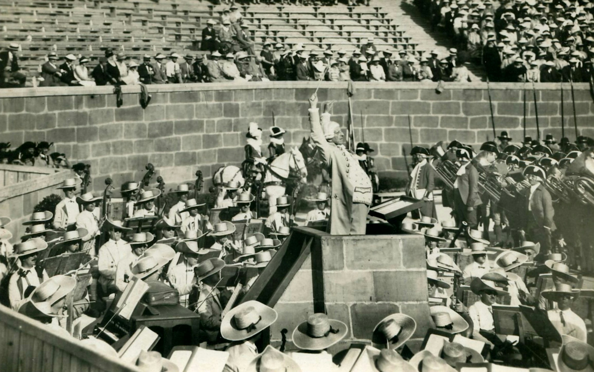 Fête des vignerons 1927, Gustave Doret à la tête de l'orchestre