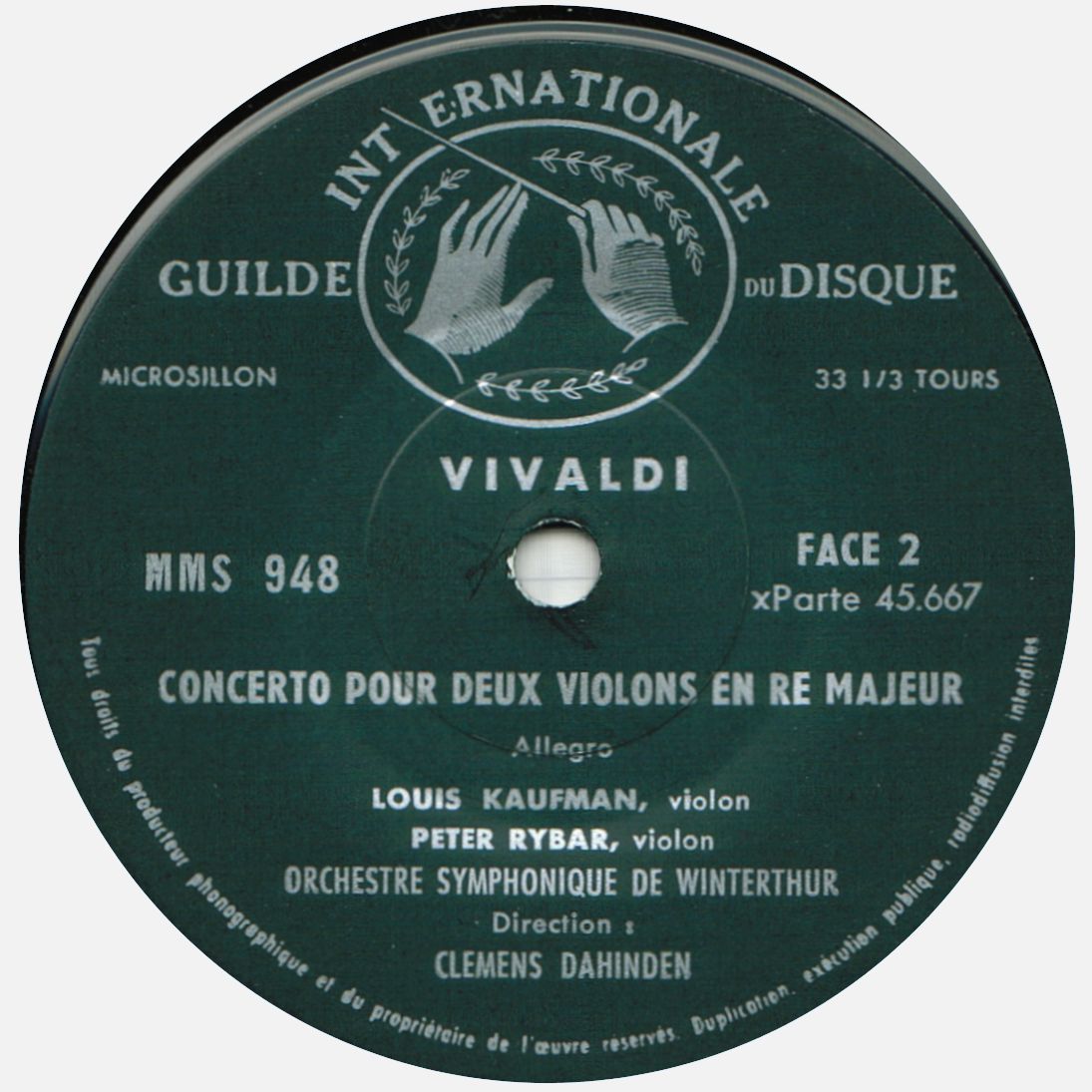 Guilde Internationale du Disque MMS 948, étiquette verso, cliquer pour une vue agrandie
