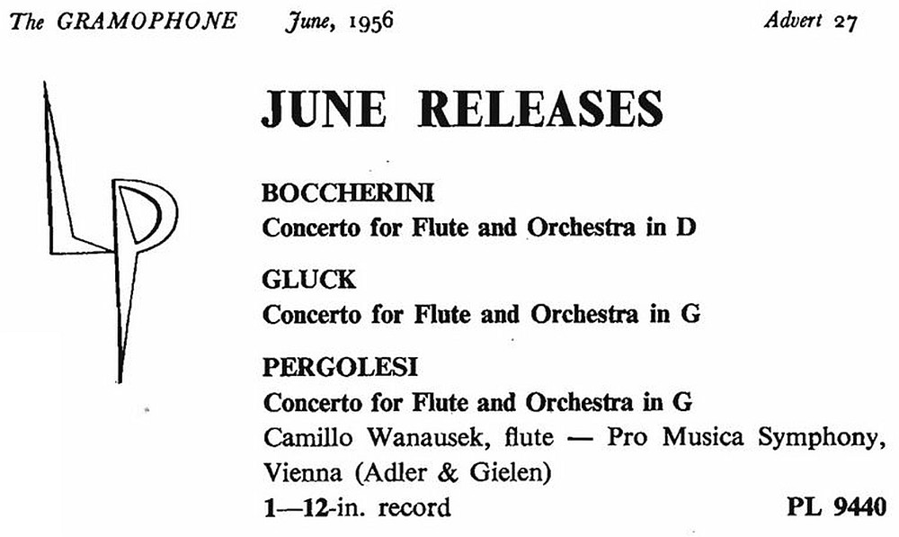VOX PL 9440, annonce parution The Gramophone juin 1956