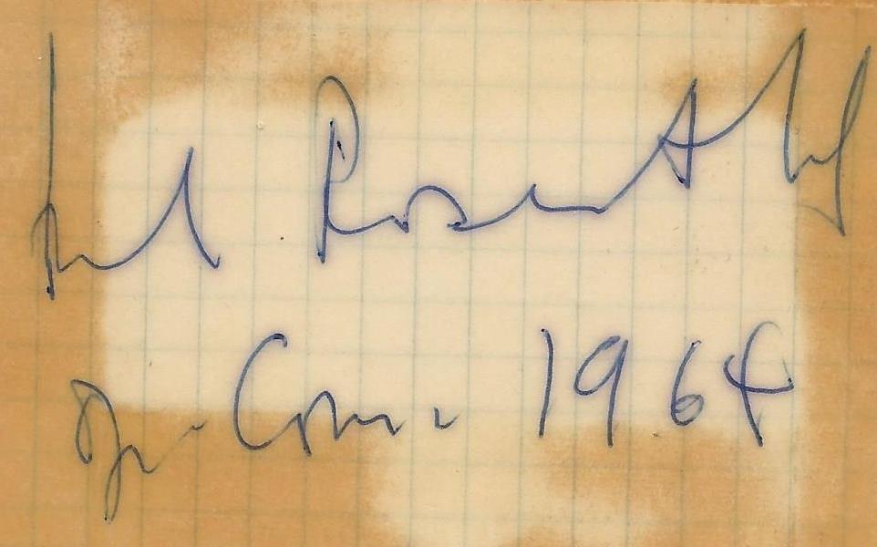 Document provenant de la collection privée de Daniel Achache: 1964, à l'Opéra-Comique de Paris, Manuel ROSENTHAL venait de diriger l'opéra Zoroastre de Jean-Philippe RAMEAU, cliquer pour une vue agrandie