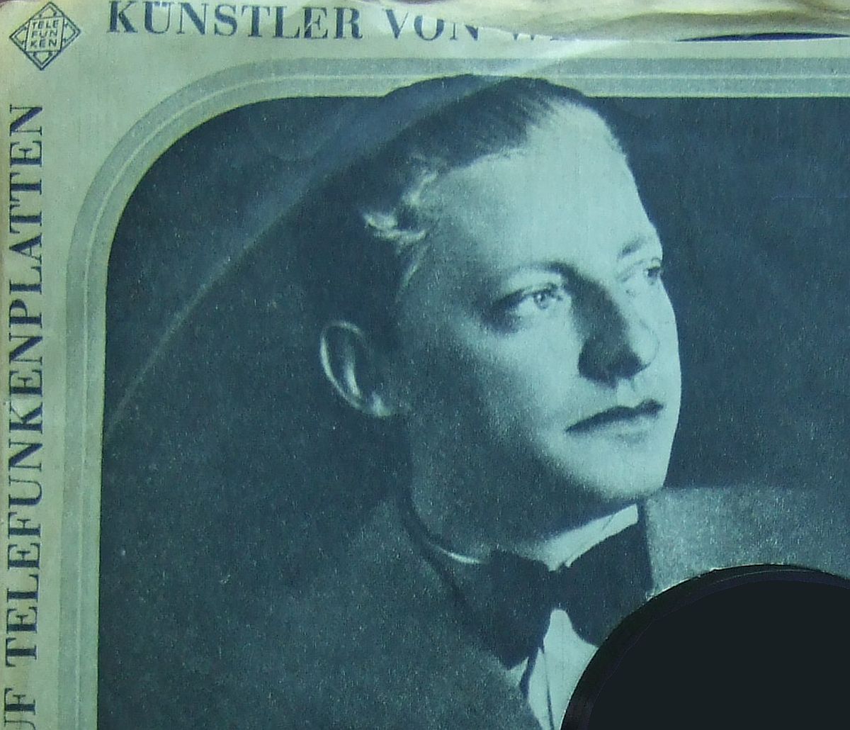 Le jeune Hans Schmid-Isserstedt sur une pochette Telefunken