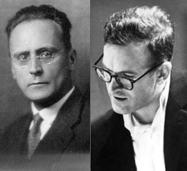 Anton Webern vers 1910-1920 et Robert Craft dans les années 1960