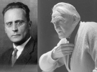 Anton Webern vers 1910-1920 et Hermann Scherchen en 1965