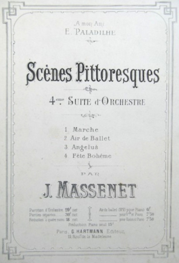 Massenet Scenes Pittoresques Partition 01