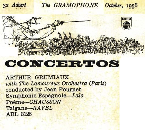 The Gramophone October 1956 page 32 Advert Extrait